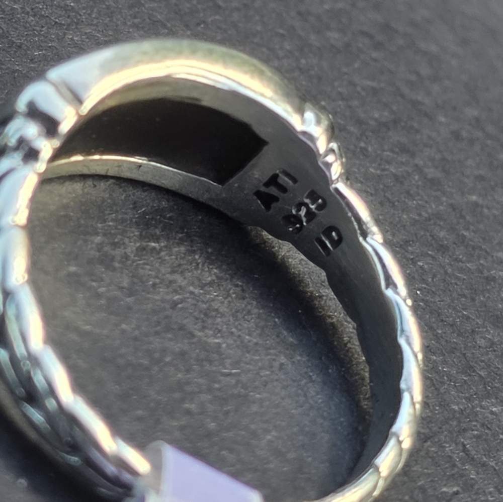 New Annika Witt Sterling Silver Made In Bali Ring Size 6 - Picture 5 of 5